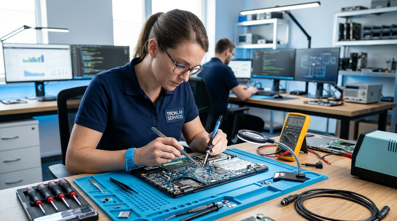KB Enterprises Computer Hardware Lab and Repair Bench